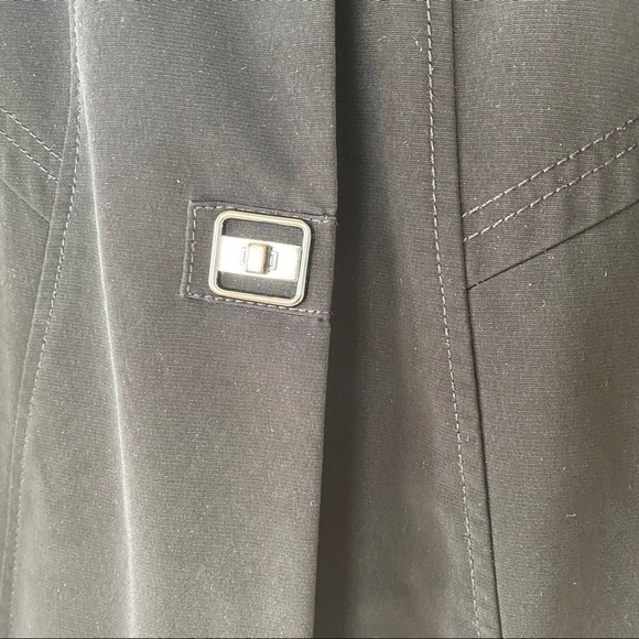 Jones New York Black Jacket with Snaps and Large Sweater Collar - Picture 4 of 13